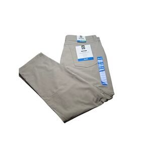 Members Mark Slim Fit Performance Pants Khaki Size 38x30